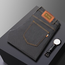 批发GABBANIE秋季款<b class='q'>男</b>士牛仔裤轻奢高端弹力修身小脚高档<b class='q'>男</b>装长裤子