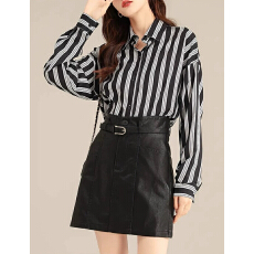 批发咖色PU小皮裙短裙女秋冬季2025新款高腰显瘦洋气a字包臀裙半身裙