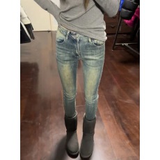 批发美式复古做旧紧身九分铅笔裤女2025秋冬新款显瘦<b class='q'>小脚牛仔裤</b>潮