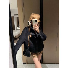 批发韩系粗拉链背包款秋冬韩版时尚双面呢羊毛绒<b class='q'>大衣</b>外套女