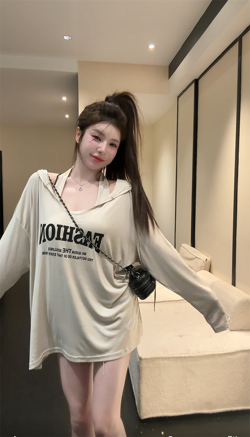 실사 정가 여름 새로운 아메리칸 캐주얼 바람 후드 루즈핏 슬림해 보이는 맨위 조끼 슬립 투피스 세트