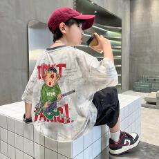 批发扎染设计百搭短袖T恤<b class='q'>女童</b>夏<b class='q'>装</b><b class='q'>韩国</b>童装儿童宽松上衣2025新款夏季t