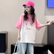 批发<b class='q'>女</b><b class='q'>童</b><b class='q'>短</b>袖<b class='q'>T</b>恤夏季2026新款儿童洋气渐变半袖纯棉大童休闲上衣<b class='q'>女</b>孩