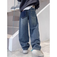 批发儿<b class='q'>童装男童</b>夏装裤子2025新款男孩<b class='q'>牛仔裤</b>大童夏季长裤春秋款防蚊裤