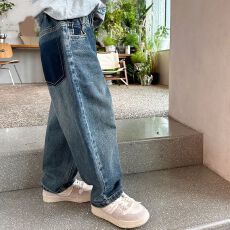 批发女童<b class='q'>牛仔裤</b>春装2025新款洋气小女孩中大童春秋薄款儿童裤子外穿潮