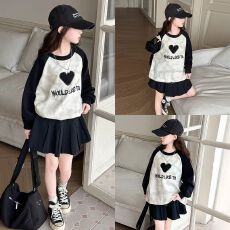 批发<b class='q'>女</b><b class='q'>童</b>卫衣2025秋季新款儿童韩版卡通印花上衣女孩洋气休闲宽松衣服