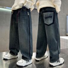 批发2025春季新款悠卡漫超软<b class='q'>男童</b><b class='q'>牛仔裤</b>舒适的棉质面料潮流复古松紧腰