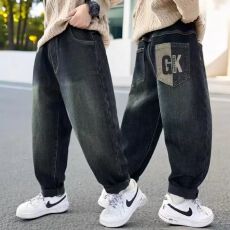批发<b class='q'>男童</b>秋<b class='q'>冬</b><b class='q'>牛仔裤</b>2025新款<b class='q'>男童</b>裤子时尚洋气百搭中童直筒<b class='q'>牛仔裤</b>潮流