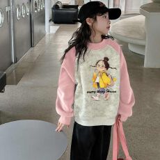 批发儿<b class='q'>童装</b>洋气秋冬款秋季潮2025卫衣新款秋装套头<b class='q'>中大</b>童上衣<b class='q'>女</b><b class='q'>童</b>