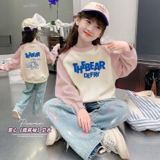 批发儿<b class='q'>童装</b>洋气春秋款秋季潮2025<b class='q'>卫衣</b>新款秋装套头中大童上衣<b class='q'>女</b><b class='q'>童</b>