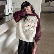 批发儿童装洋气<b class='q'>春秋</b>款秋季潮2025卫衣新款秋装套头中大童上衣<b class='q'>女童</b>