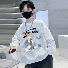 批发儿<b class='q'>童装男童</b>秋装<b class='q'>卫衣</b>2025春秋新款中大童男孩秋冬季扎染长袖上衣潮