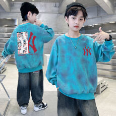 批发<b class='q'>男</b><b class='q'>童</b><b class='q'>卫</b>衣<b class='q'>长袖</b>秋装2025新款帅气学生卡通中大童春秋季韩版上衣潮