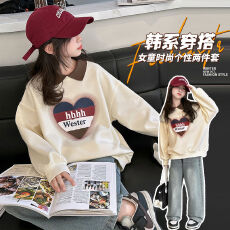 批发<b class='q'>女</b><b class='q'>童</b>卫衣春秋款2025新款中大童洋气POLO衫女孩儿童春装卡通上衣