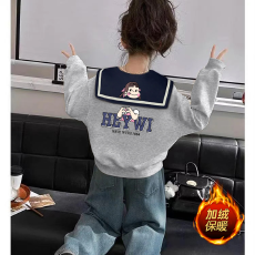 女童秋装海军领卫衣2026新款儿童中大童女孩打底衫上衣春秋洋气岁