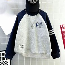 批发加绒加厚奥粒绒<b class='q'>卫衣</b>男<b class='q'>女</b>童<b class='q'>202</b>5<b class='q'>新</b>款秋冬保暖套头中大童潮酷上衣