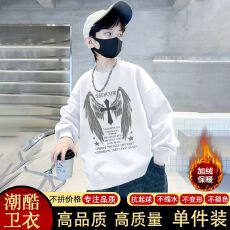 批发儿童<b class='q'>男童</b><b class='q'>卫衣</b>洋气春秋冬2025加绒<b class='q'>卫衣</b>新款潮流套头中大童百搭上衣
