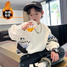 批发<b class='q'>男童</b><b class='q'>卫衣</b>秋冬款2025新款儿童秋装中大童炸街韩版上衣帅洋气休闲潮