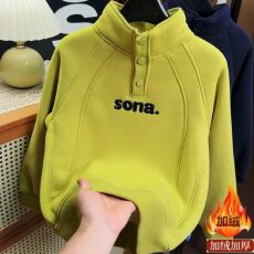 批发童装男童2025新款加绒加厚奥粒绒百搭<b class='q'>卫衣</b>秋冬保暖套头中大童上衣