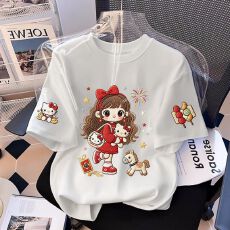 批发<b class='q'>女</b><b class='q'>童</b><b class='q'>纯棉</b><b class='q'>短袖</b>t恤2026新款夏季可爱爆款中<b class='q'>大</b><b class='q'>童</b>百搭上衣<b class='q'>童</b>装