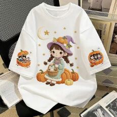 批发<b class='q'>女童</b>短<b class='q'>袖</b>T恤小学生2026新款中大童夏季女孩卡通纯棉上衣t恤儿童装