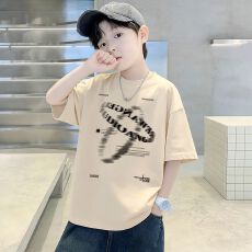 男童T恤短袖夏季纯棉2026新款儿童套装夏装网红炸街半袖上衣大男