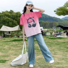 批发<b class='q'>女</b><b class='q'>童</b><b class='q'>网红</b><b class='q'>韩版</b><b class='q'>洋气</b>新款<b class='q'>童</b>装儿<b class='q'>童</b>夏季短袖中<b class='q'>大</b><b class='q'>童</b>T恤新款卡通欧若风