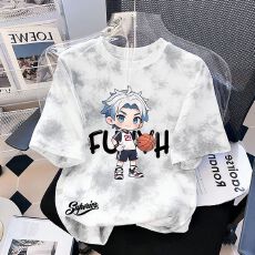 批发儿童篮球卡通印花T恤<b class='q'>男</b>童<b class='q'>夏</b>季<b class='q'>纯棉</b>渐变色<b class='q'>短袖</b>中大童透气百搭上衣