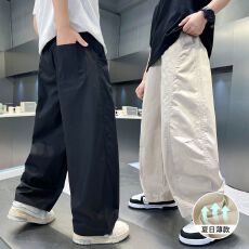 批发儿童2026薄款新款夏季速干男童裤子中大童宽松休闲夏装长裤防蚊裤