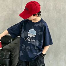 批发<b class='q'>男</b><b class='q'>童</b>短袖简约T恤<b class='q'>夏装</b>2026新款儿童夏季纯棉上衣帅男孩中大童半袖t