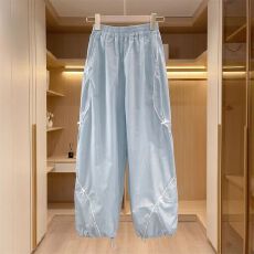 女童休闲裤子夏季2026新款中大童蝴蝶结速干工装裤运动阔腿裤学生