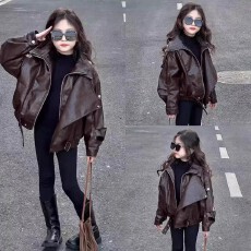 批发儿童女童<b class='q'>皮衣</b>外套秋冬季2026新款炸街冬装休闲<b class='q'>机车</b>服巨好看上衣