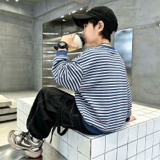 批发儿童男童卫衣秋冬款2026新款秋装帅气时髦上衣中大童男孩炸街痞帅