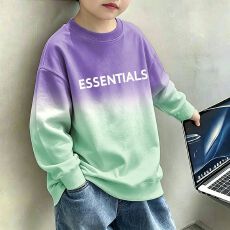中大童薄款男童春秋秋冬装上衣卫衣加绒新款百搭圆领儿童打底衫