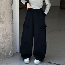 批发<b class='q'>女童</b>独特超<b class='q'>好看</b>裤子秋2026新款儿童直筒<b class='q'>运动裤</b>女孩大童弯刀阔腿裤
