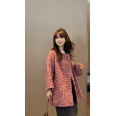 批发韩系穿搭2025秋季新款宽松圆领长袖复古外套<b class='q'>不规则</b><b class='q'>半身裙</b>两件套潮