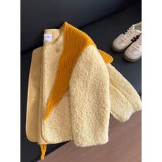 批发温柔风穿搭2025秋冬季新款韩系设计感时尚百搭圆领短款外套