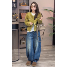 批发加绒加厚2026秋<b class='q'>冬</b>高腰阔腿牛仔裤女宽松直筒长裤显瘦百搭时尚潮流