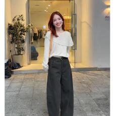 批发2026早秋新款韩系慵懒风<b class='q'>显瘦</b>宽松百搭上衣女<b class='q'>装</b><b class='q'>裤</b>子两件套