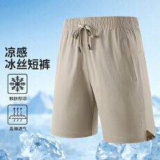 批发新款跨境国内男士五分裤速干裤休闲运动<b class='q'>冰</b><b class='q'>丝</b>裤跑步裤沙滩裤健身裤