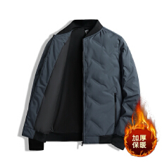 批发冬季跨境50鸭绒<b class='q'>羽绒服</b><b class='q'>男</b>士休闲棒球领羽绒夹克外套防寒保暖上衣<b class='q'>男</b>