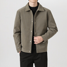 批发2026秋冬跨境<b class='q'>男</b>士翻领<b class='q'>羽绒服</b>商务休闲羽绒夹克外套<b class='q'>男</b>装保暖上衣