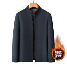 批发跨境<b class='q'>中老年</b>棉衣男士翻领秋冬加厚<b class='q'>棉服</b>爸爸装商务休闲领导棉袄外套
