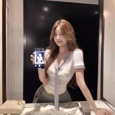 韩系温柔飘带v领短袖T恤女装夏季修身显瘦白色学院风短款减龄上衣