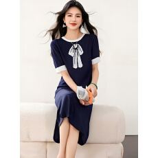 批发气质女装2026新款针织冰丝连衣裙女夏设计感夏季裙子直筒