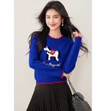 2026新款新年马年本命年红色毛衣针织衫