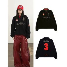 批发320g纯棉华棉原版做工韩版美式拼接刺绣宽松<b class='q'>polo</b>领长袖<b class='q'>男</b>女情侣秋