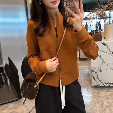 批发立领拉链开衫<b class='q'>卫衣</b>外套女2025冬季新款<b class='q'>短款</b>无帽上衣