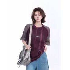 批发秋季国潮复古个性水洗拼色<b class='q'>男</b>女卫衣插肩袖长袖T恤秋天休闲套头衫