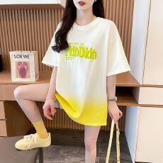 批发21支超爽棉220克 | 后包领 | <b class='q'>中长款</b>卡渐变短袖<b class='q'>T</b><b class='q'>恤</b>